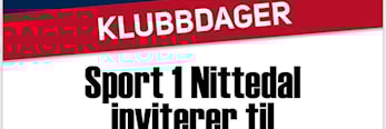 Klubbdager på Sport1 Nittedal 12 og 13.November